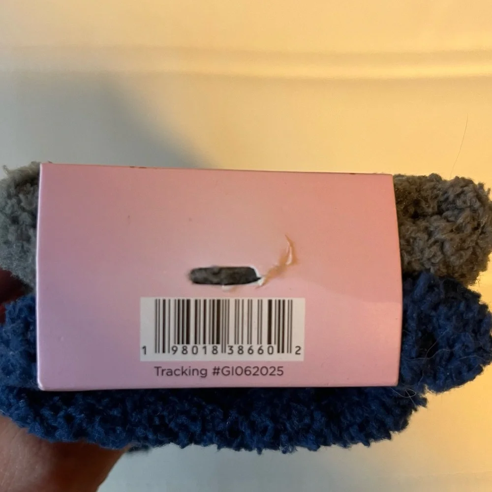 Cozy & Soft Navy Blue and Gray Texting Gloves 2 Pack